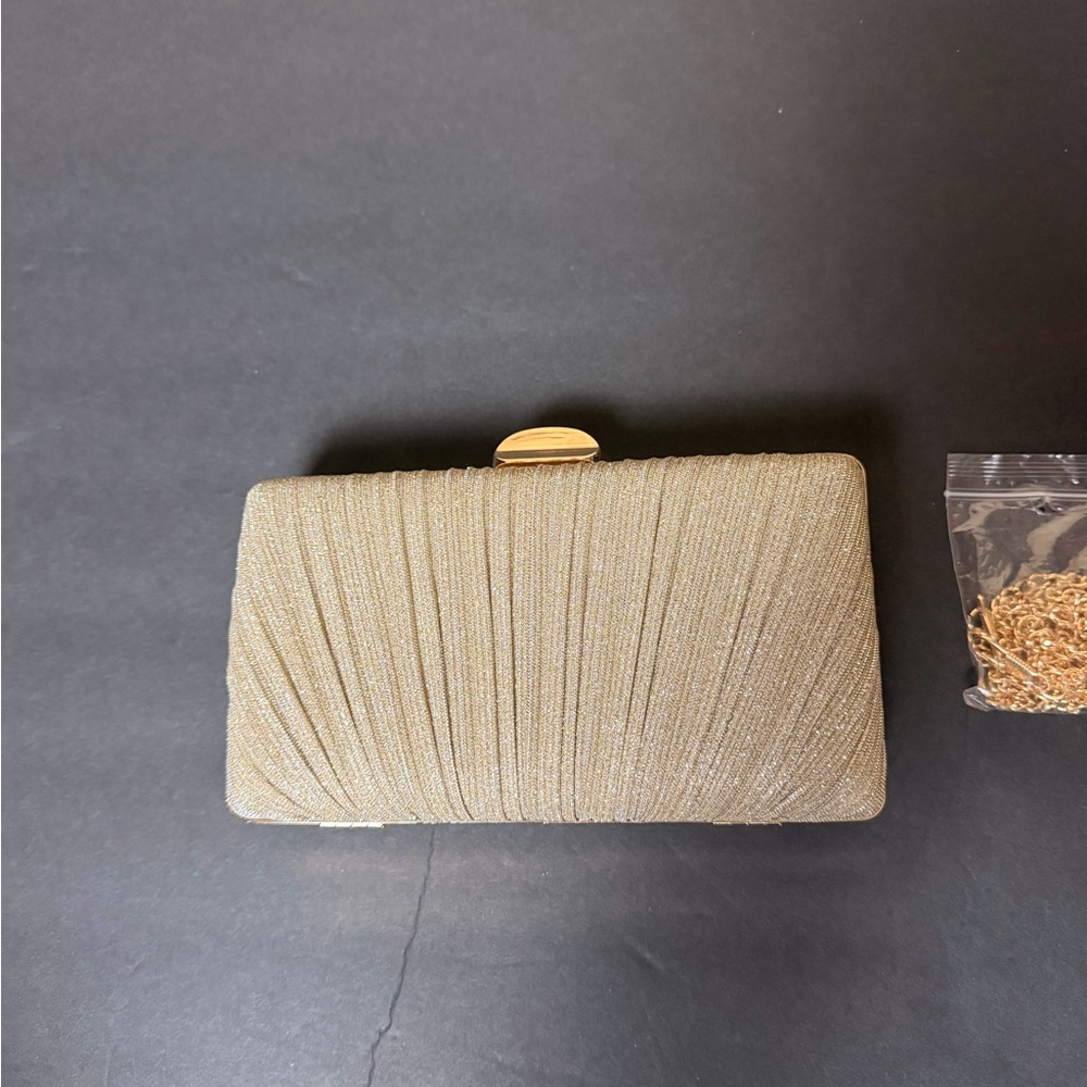 Elegant Gold Clutch Bag